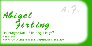 abigel firling business card